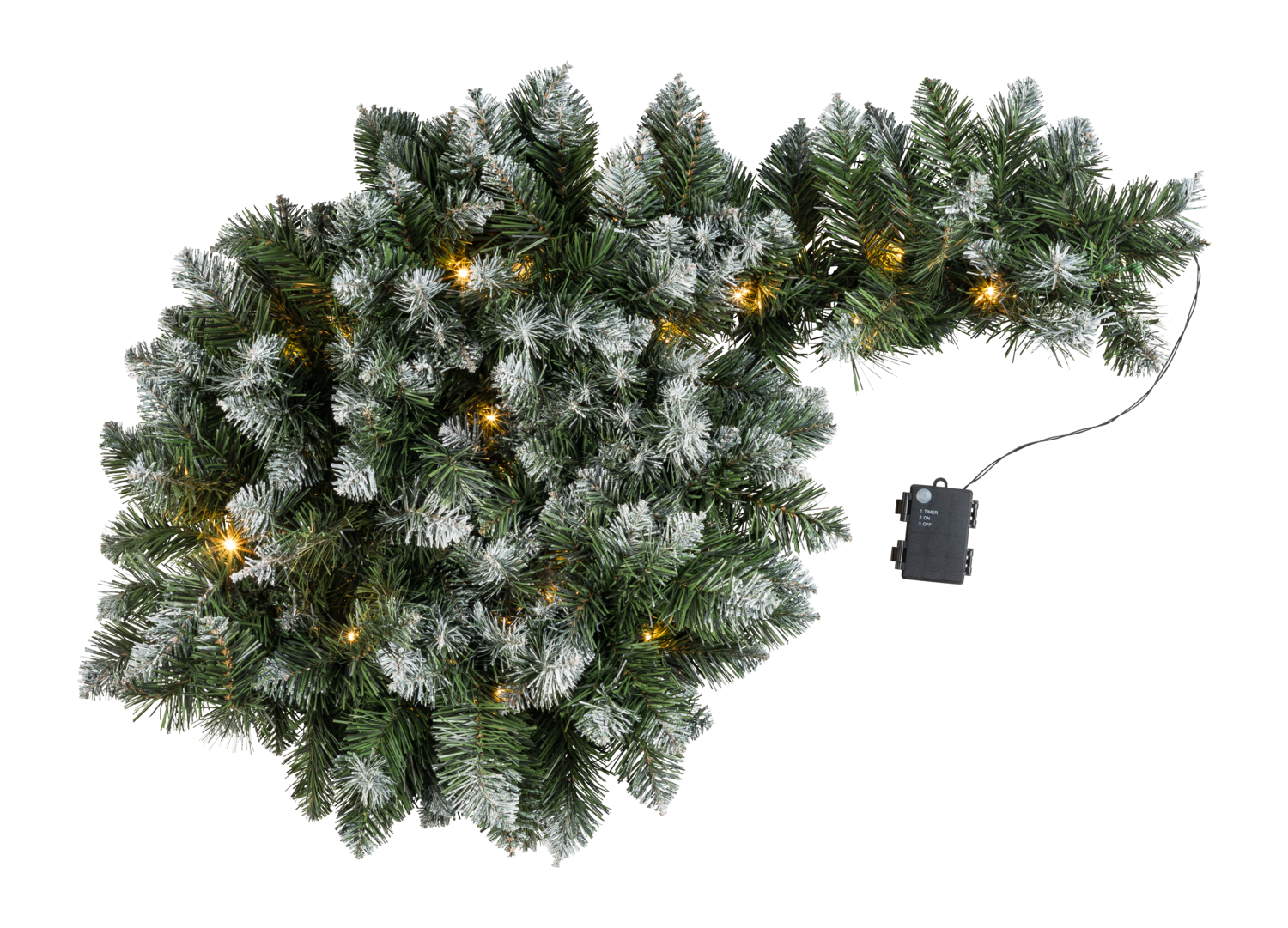 LIVARNO® Girlanda jodłowa LED \ Girlanda cedrowa LED (Girlanda z gałązek sosny pokryta śniegiem)