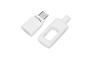 Biały adapter USB-C z etui ochronnym