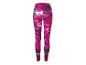 Legginsy damskie w różowo-czarny wzór marmurkowy
