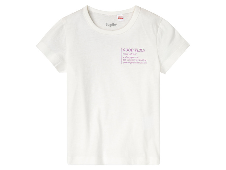 Pełny ekran: lupilu® T-shirty dziewczęce z bawełny, 2 sztuki - zdjęcie 6