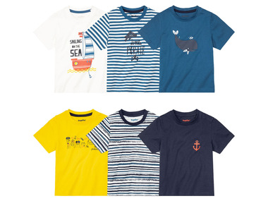 LUPILU® Komplet 3 t-shirtów chłopięcych z bawełny, 1 zestaw