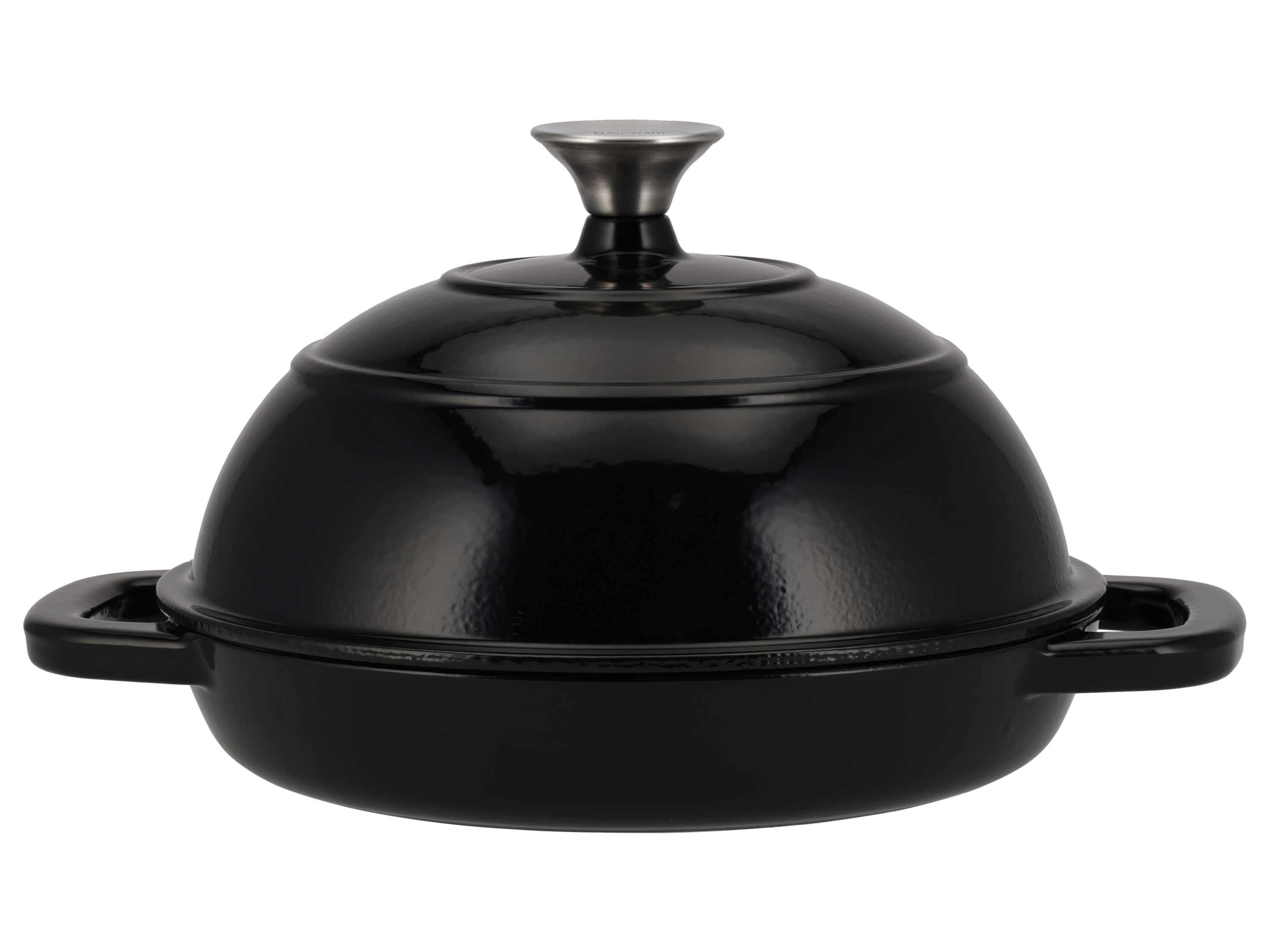 SILVERCREST® Forma żeliwna lub garnek żeliwny do pieczenia chleba (Okrągły, Czarny)