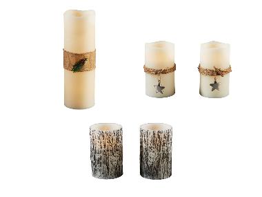 LIVARNO home Świeca lub zestaw 2 świec z naturalnego wosku LED