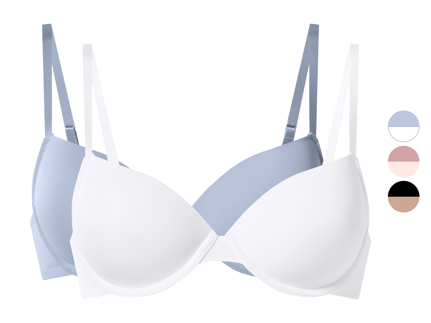esmara® Biustonosze damskie z fiszbinami, 2 sztuki