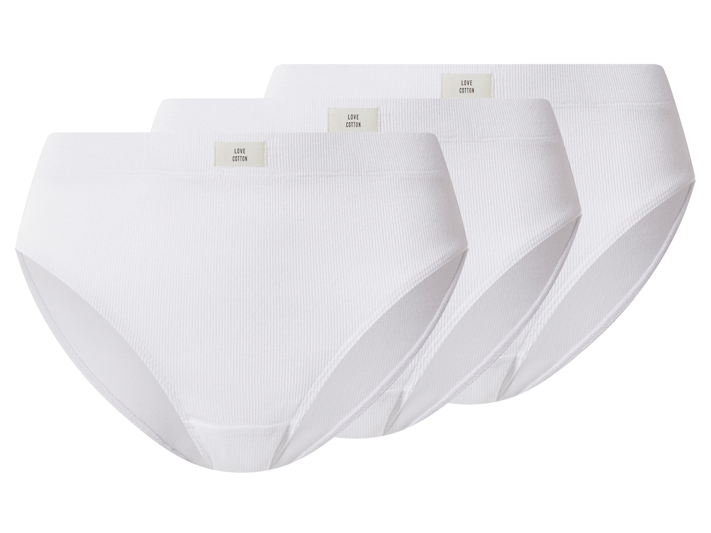 esmara® Figi damskie z biobawełną, 3 pary 