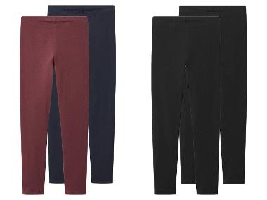 Esmara Kids Legginsy dziewczęce z bawełną, 2 pary