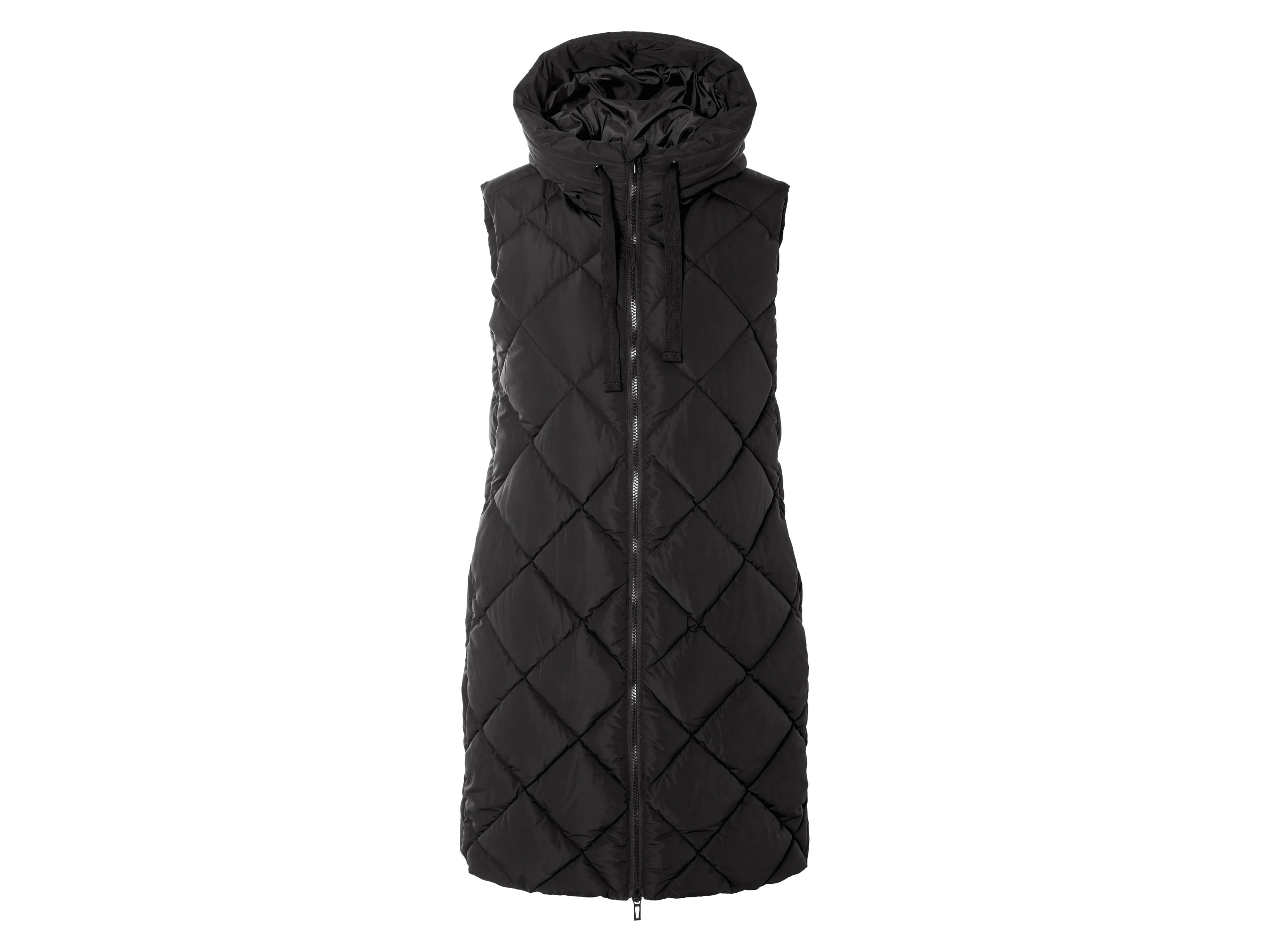 esmara® Kamizelka pikowana damska (Czarny, S(36/38))