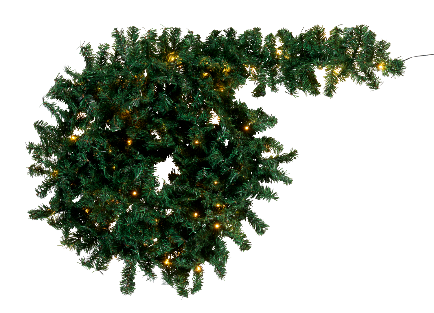 LIVARNO® Girlanda jodłowa LED, 5 m. (Ciepła biel)