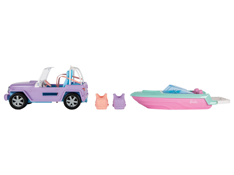 Pełny ekran: Barbie Zestaw z 2 lalkami, jeepem i łodzią - zdjęcie 9