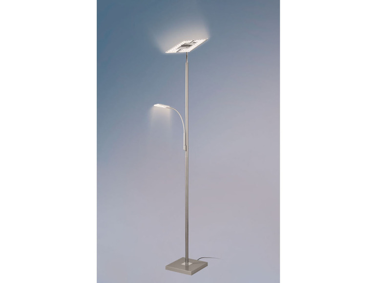 Pełny ekran: LIVARNO home Lampa podłogowa LED z ramieniem do czytania, regulowane odcienie bieli - zdjęcie 3