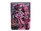 Lalka Monster High Draculaura w opakowaniu z akcesoriami.