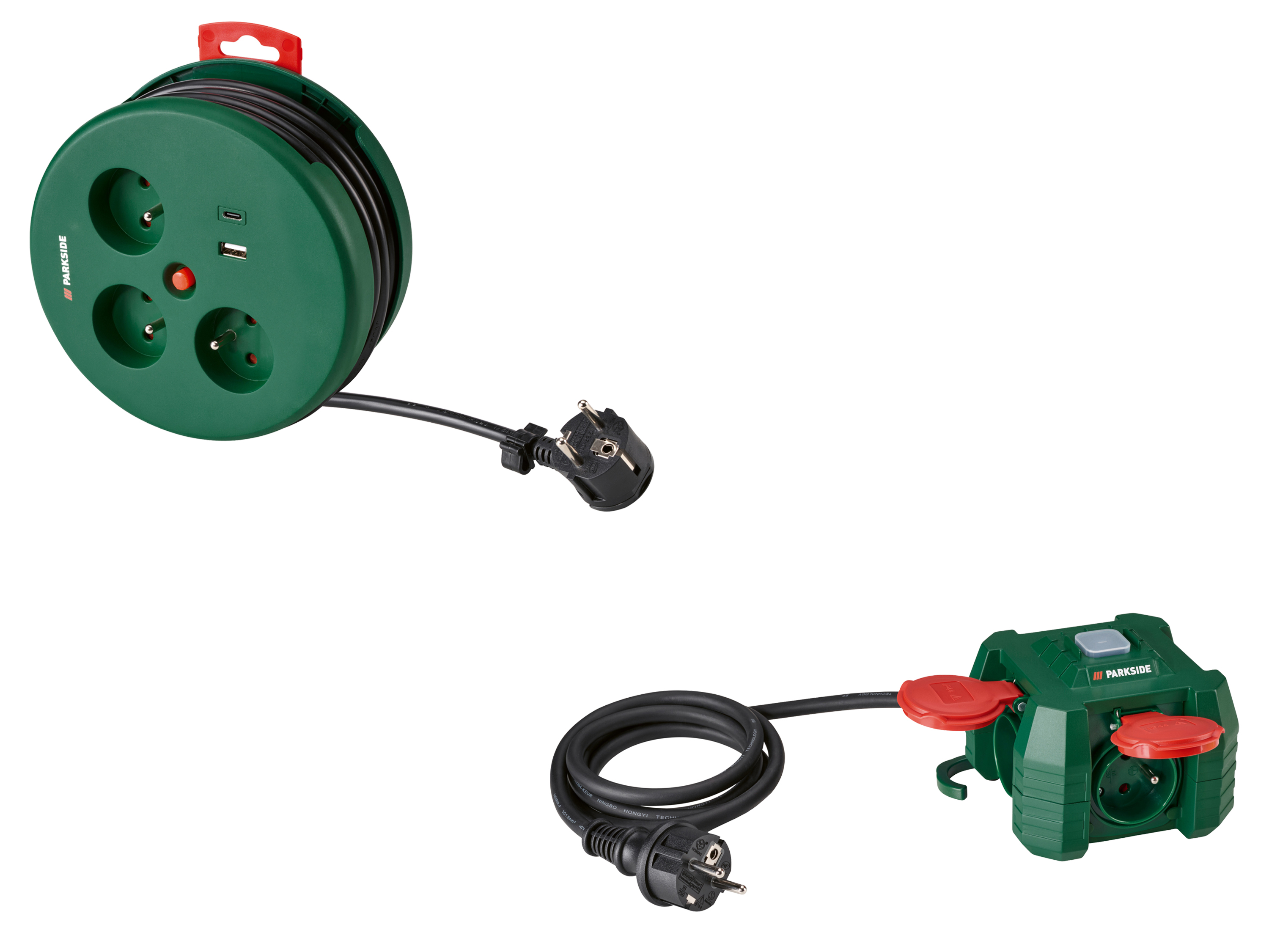 PARKSIDE® Uniwersalna kostka z gniazdami lub bęben z kablem 3 m