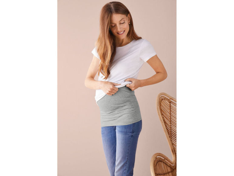 Pełny ekran: esmara® Pas na brzuch ciążowy, przedłużenie do t-shirtu, 2 sztuka - zdjęcie 13