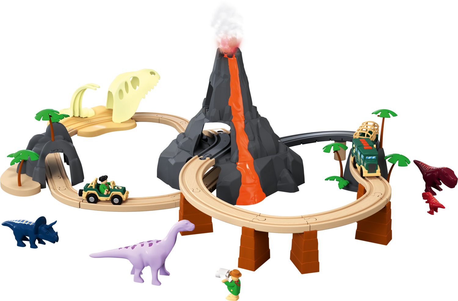 LUPILU® Zestaw kolejki City-Express lub Dinoland (Świat dinozaurów)