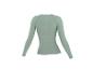 Jasnozielona damska koszulka termiczna CRIVIT z długim rękawem, widok z tyłu
