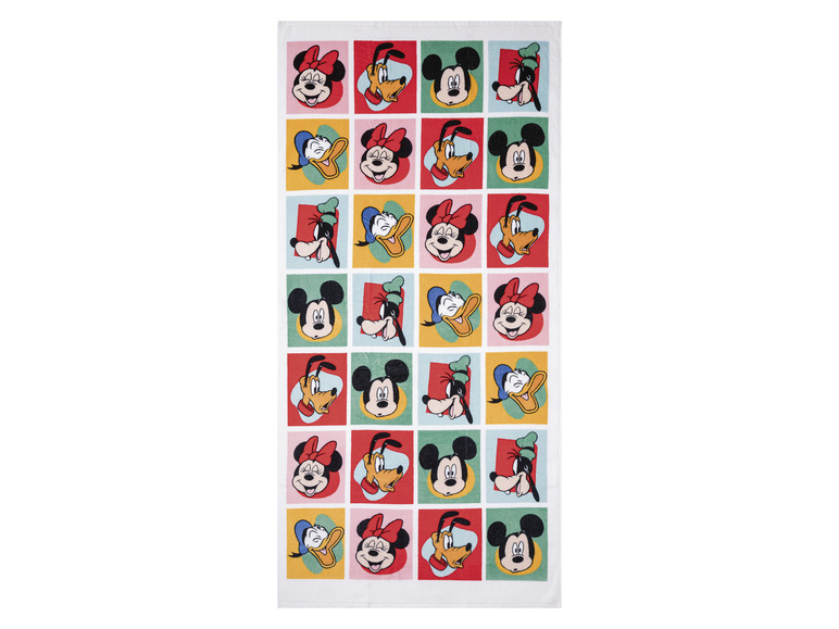 Pełny ekran: Ręcznik plażowy welurowy z postaciami z bajek Disneya, 75 x 150 cm - zdjęcie 1