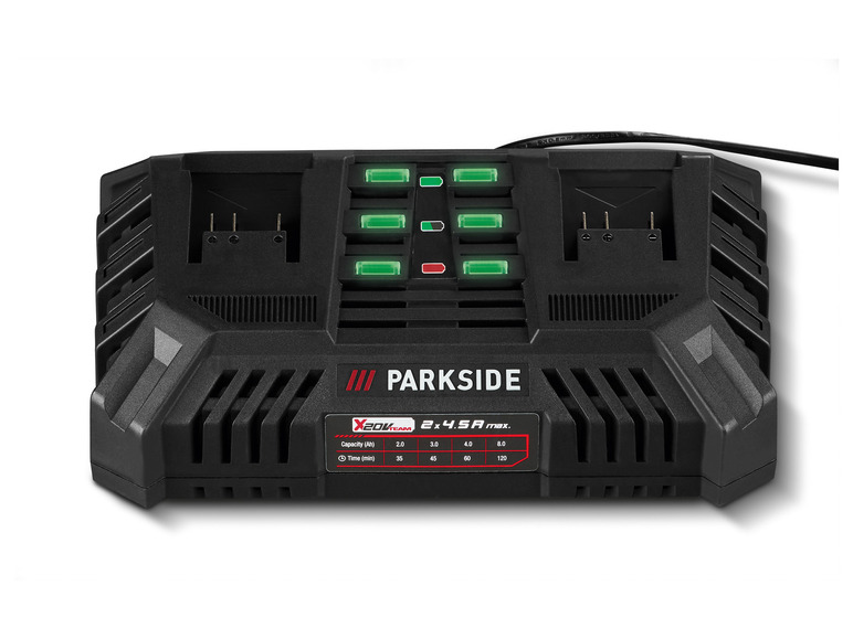 Pełny ekran: PARKSIDE® Akumulatorowa podwójna ładowarka 20 V, PDSLG 20 B1, 2x 4,5 A - zdjęcie 1