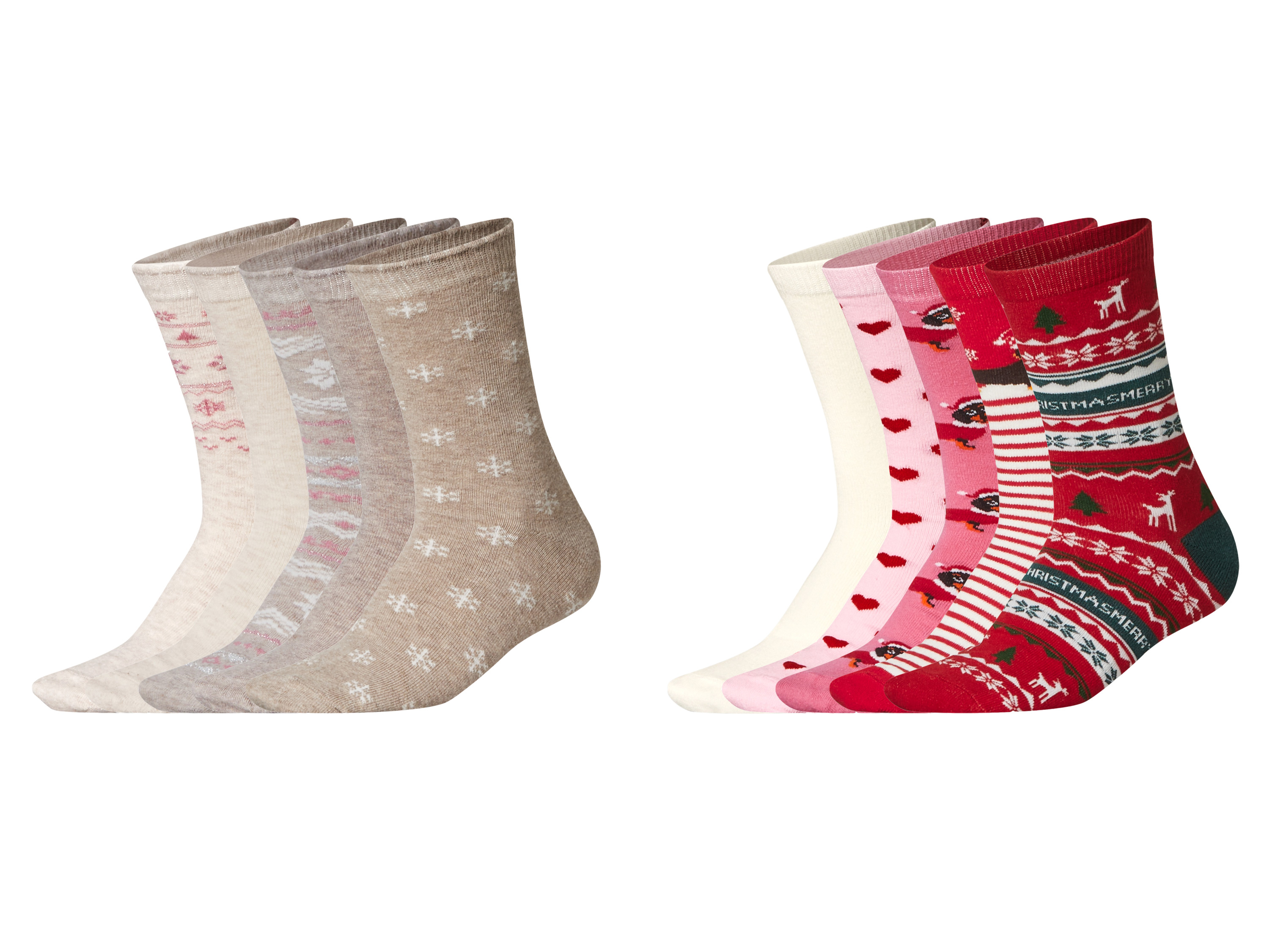 esmara® Skarpetki damskie z bawełną, 5 par