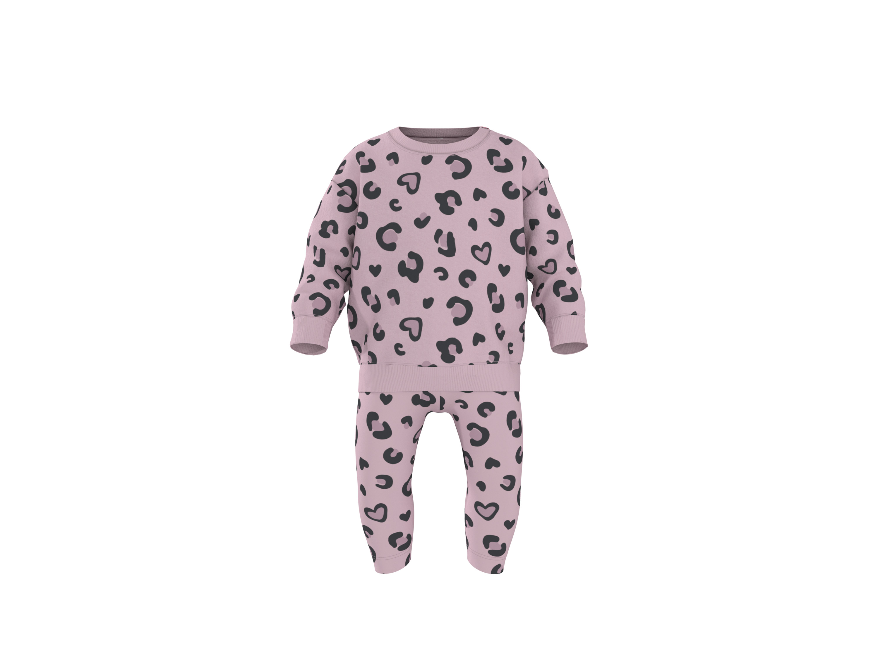 LUPILU® Dres niemowlęcy, 2-częściowy (Różowy, 62-68)