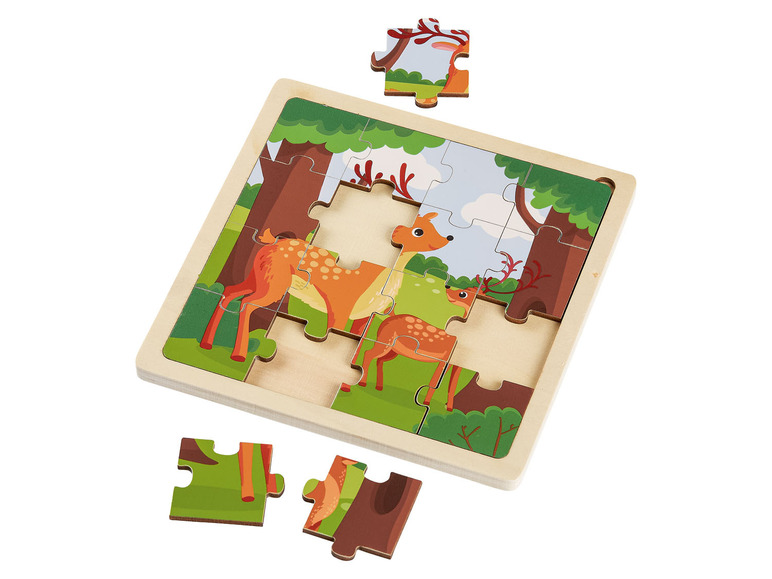 Pełny ekran: Playtive Puzzle drewniane, 17-elementów, 1 szt. - zdjęcie 6