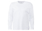 Biały T-shirt z długim rękawem Livergy.