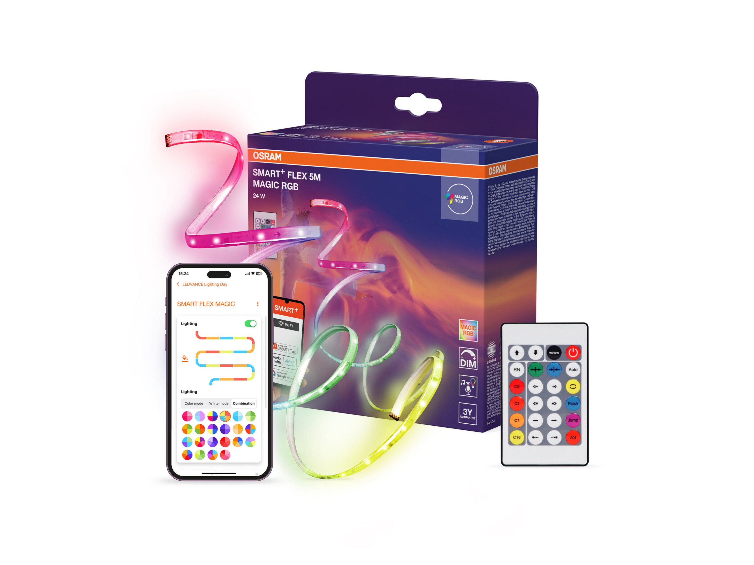 Smart Taśma LED Wifi Flex RGB ICT RC Wewnętrzna (5 m)