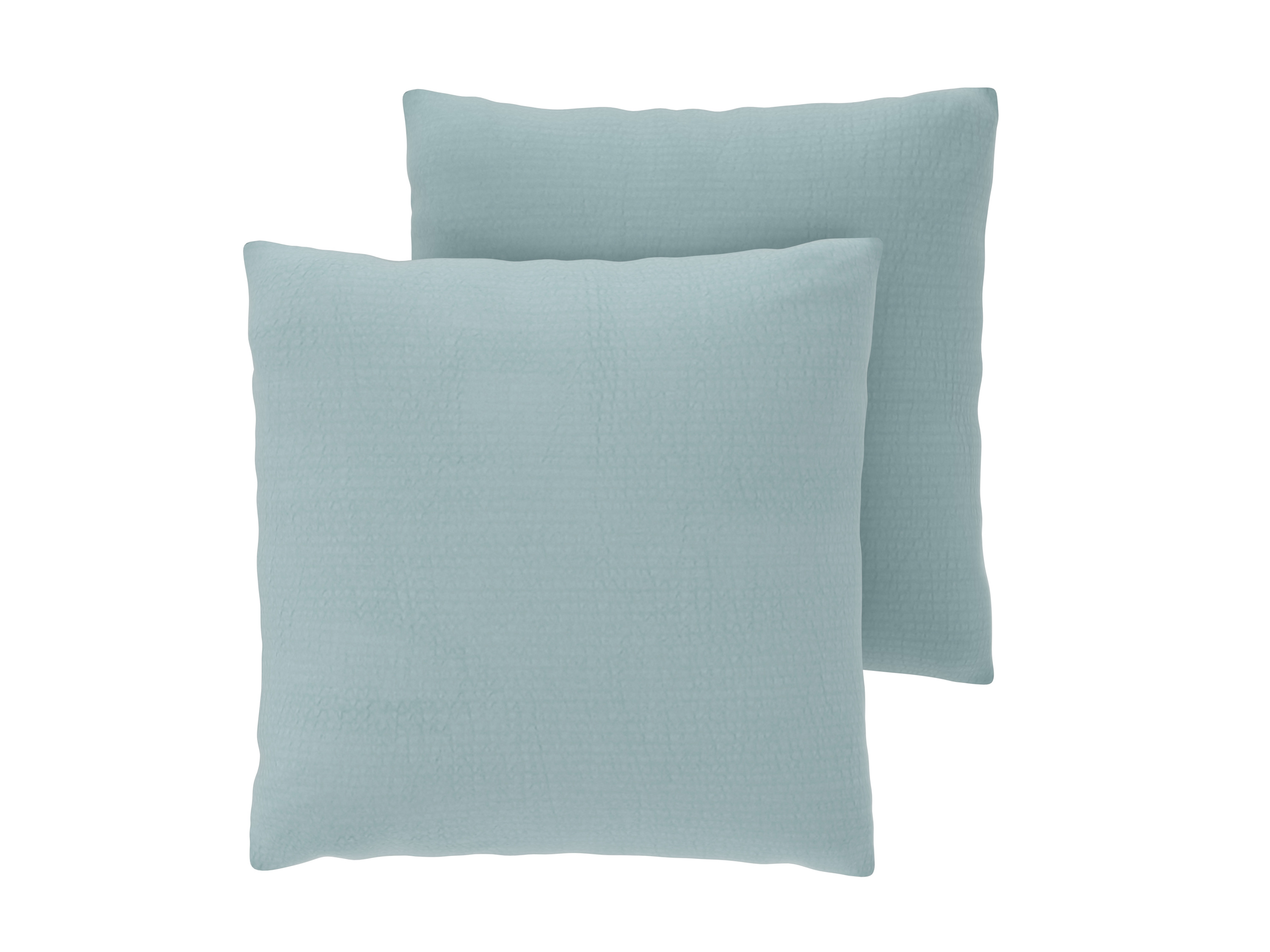 LIVARNO® Poszewki na poduszki z kory, 2 sztuki, 40 x 40 cm (Zielony)