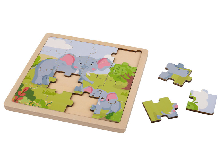 Pełny ekran: Playtive Puzzle drewniane, 17-elementów, 1 szt. - zdjęcie 13