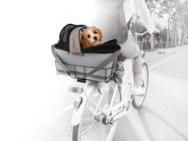 Zoofari Torba rowerowa do transportu psa, z krótką smyczą