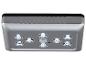Srebrna lampa LED z czujnikiem ruchu i ośmioma diodami LED