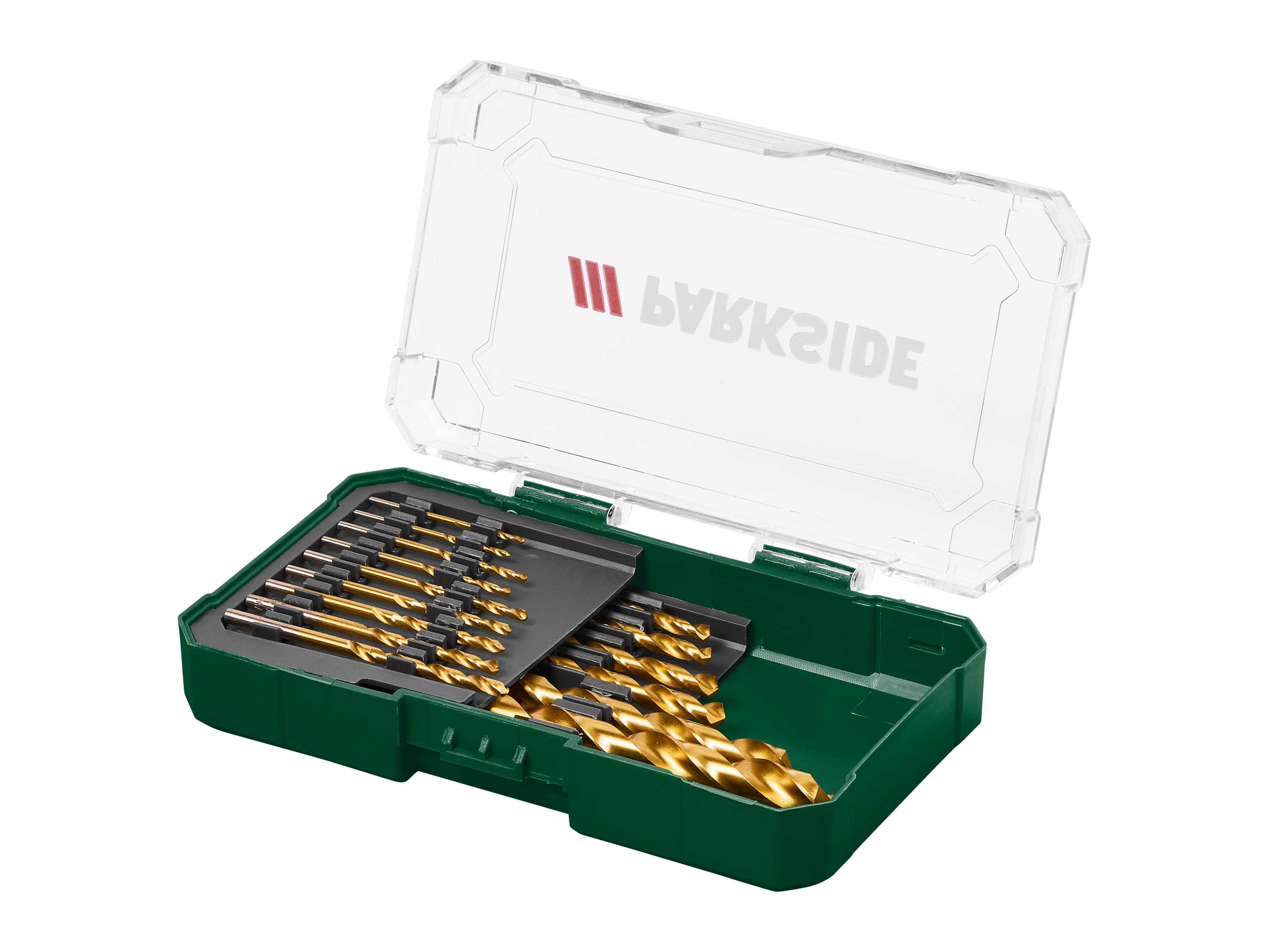 PARKSIDE® Zestaw wierteł, 15 elementów lub bitów, 37 elementów (Zestaw wierteł spiralnych HSS, 15 sztuk)