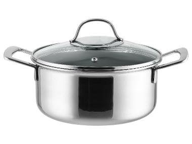 SILVERCREST® Garnek ze stali nierdzewnej premium o strukturze plastra miodu, Ø 20 cm