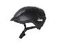 Czarny kask rowerowy Crivit z daszkiem i elementami odblaskowymi