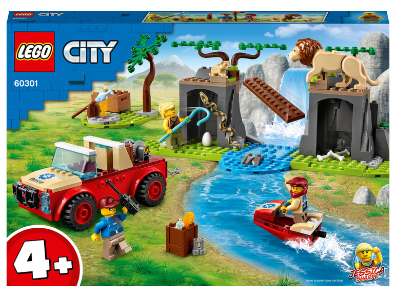Pełny ekran: LEGO® City 60301 Terenówka ratowników dzikich zwierząt - zdjęcie 1