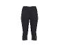 Czarne damskie legginsy sportowe 3/4 z odblaskowym paskiem