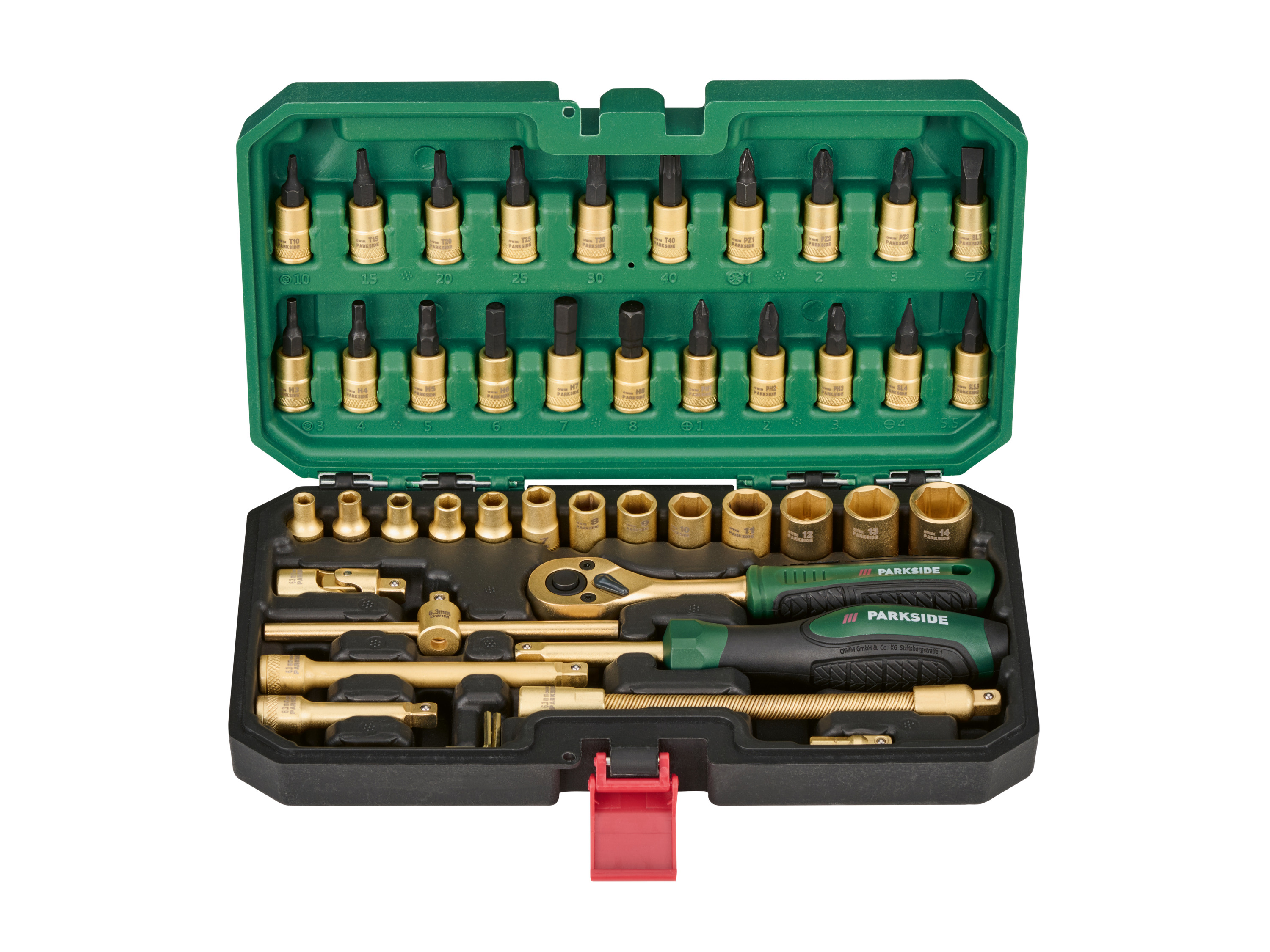 PARKSIDE® Zestaw kluczy nasadowych z grzechotką Limited Edition, 46 elementów