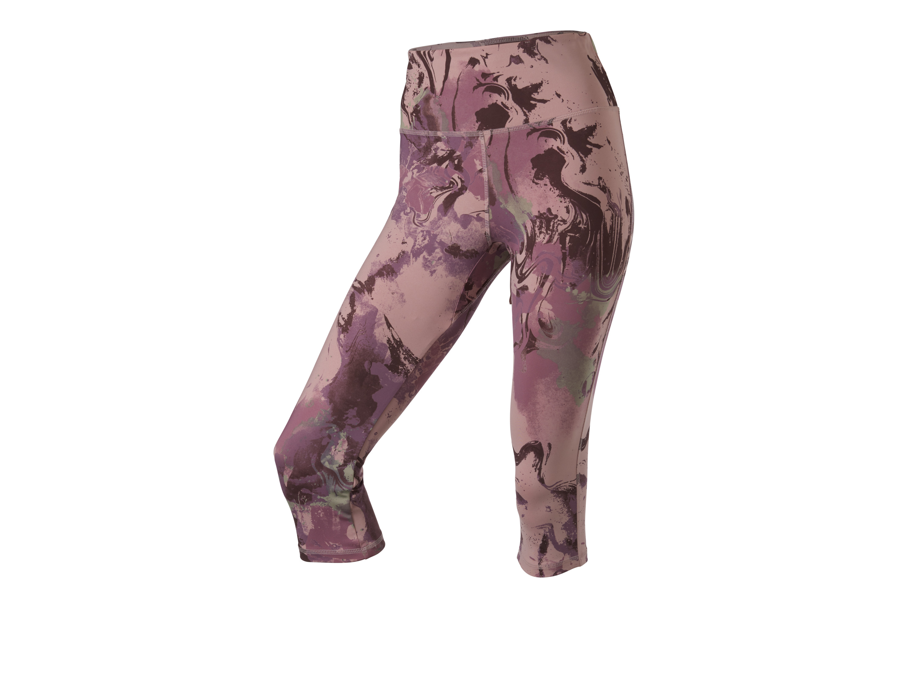 CRIVIT Legginsy funkcyjne damskie capri (Wzorzysty, XS (32/34))