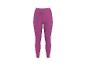 Damskie legginsy sportowe w kolorze magenta z bocznymi kieszeniami.