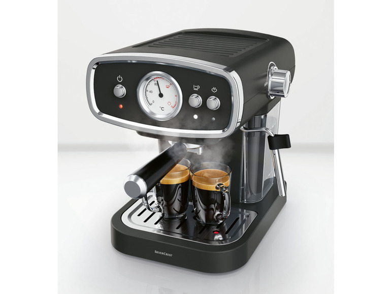 Pełny ekran: SILVERCREST® Ekspres do kawy ciśnieniowy kolbowy SEM 1050 B1, 1050 W, ze spieniaczem - zdjęcie 13