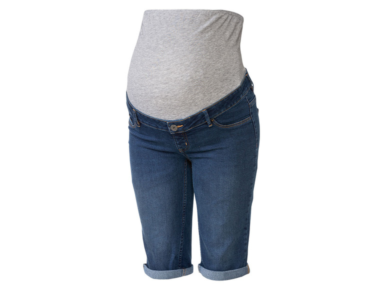 Pełny ekran: esmara Szorty jeansowe damskie ciążowe z elastycznym pasem - zdjęcie 4