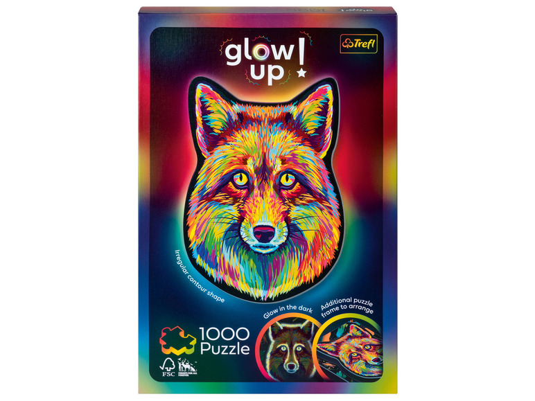 Pełny ekran: Trefl Puzzle Glow up w neonowych kolorach, 1000 elementów - zdjęcie 4
