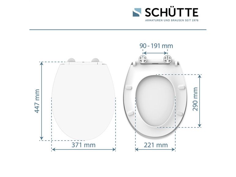 Pełny ekran: Schütte Duroplast WC Deska sedesowa wolnoopadająca z podświetleniem - zdjęcie 6