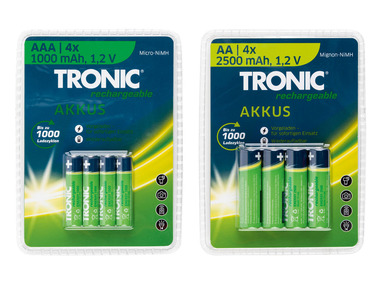 TRONIC® Akumulatorki Ni-MH »Ready 2 Use«, 4 szt.