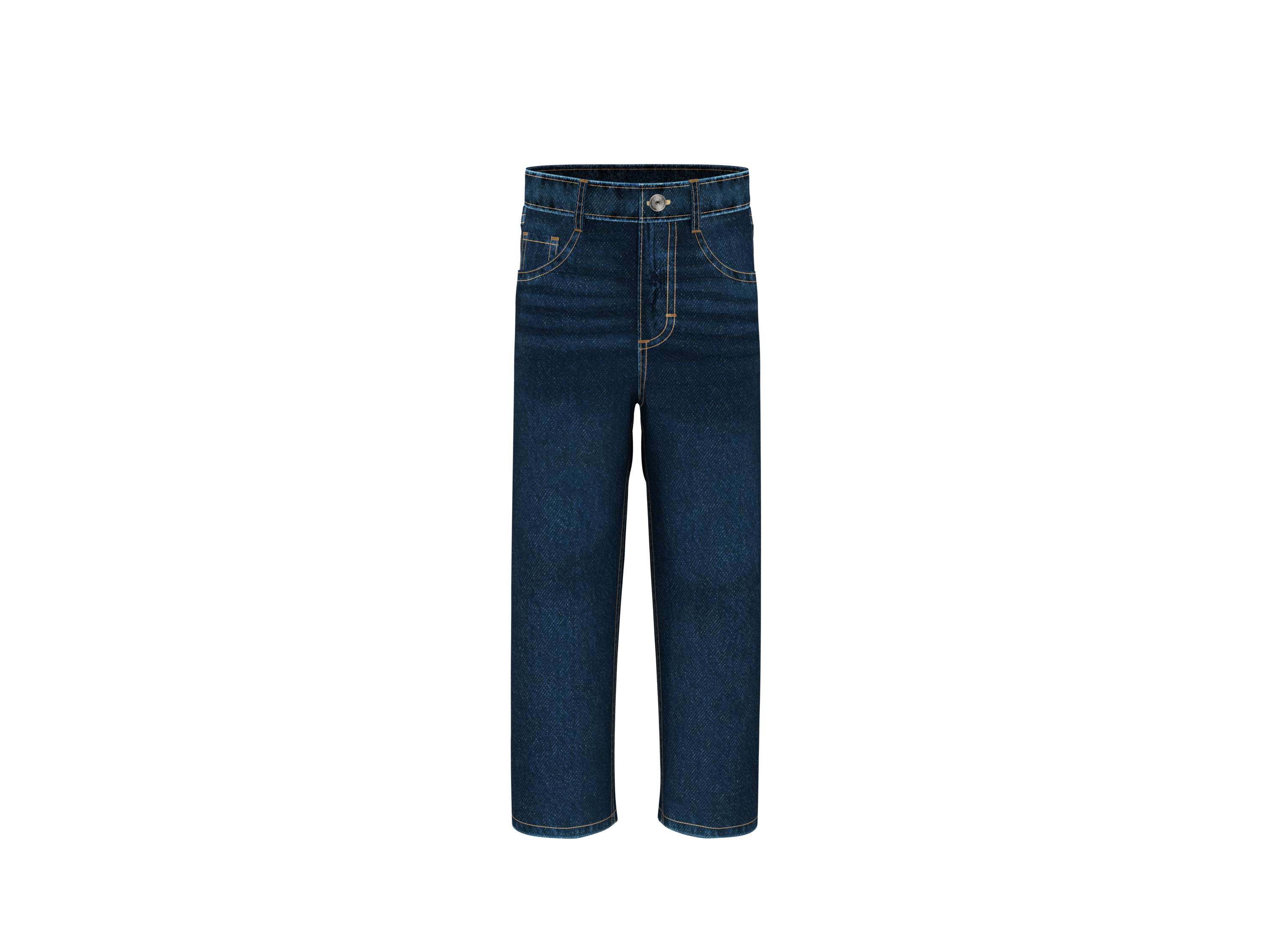 LUPILU® Jeansy Relaxed Fit dziecięce (Ciemnoniebieski, 116)