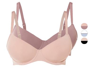 esmara® Biustonosz damski z fiszbinami, 2 sztuki