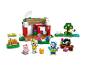 Zestaw LEGO Animal Crossing z domkiem, postaciami i akcesoriami do szycia.