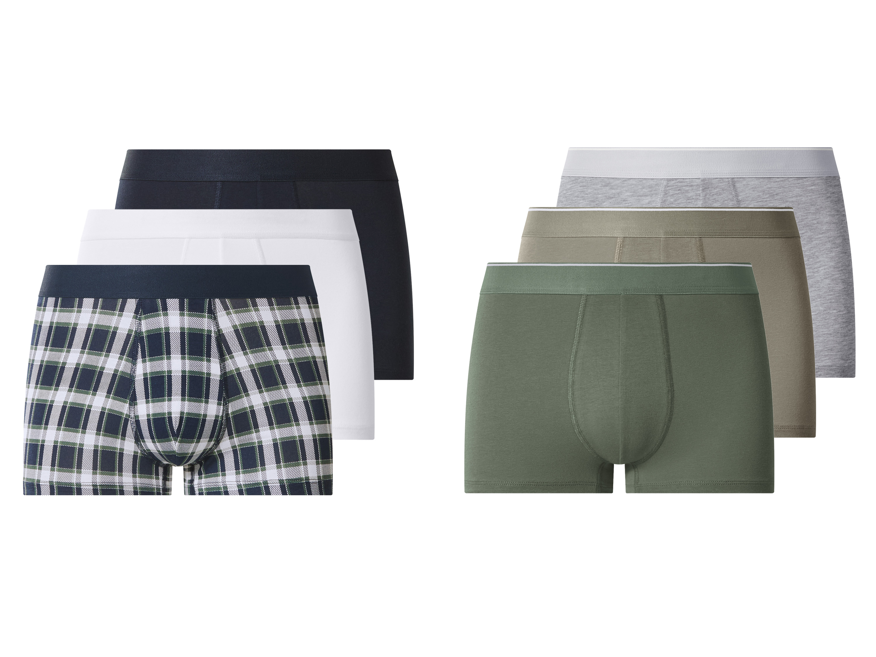 esmara Men Bokserki męskie z bawełną, 3 pary
