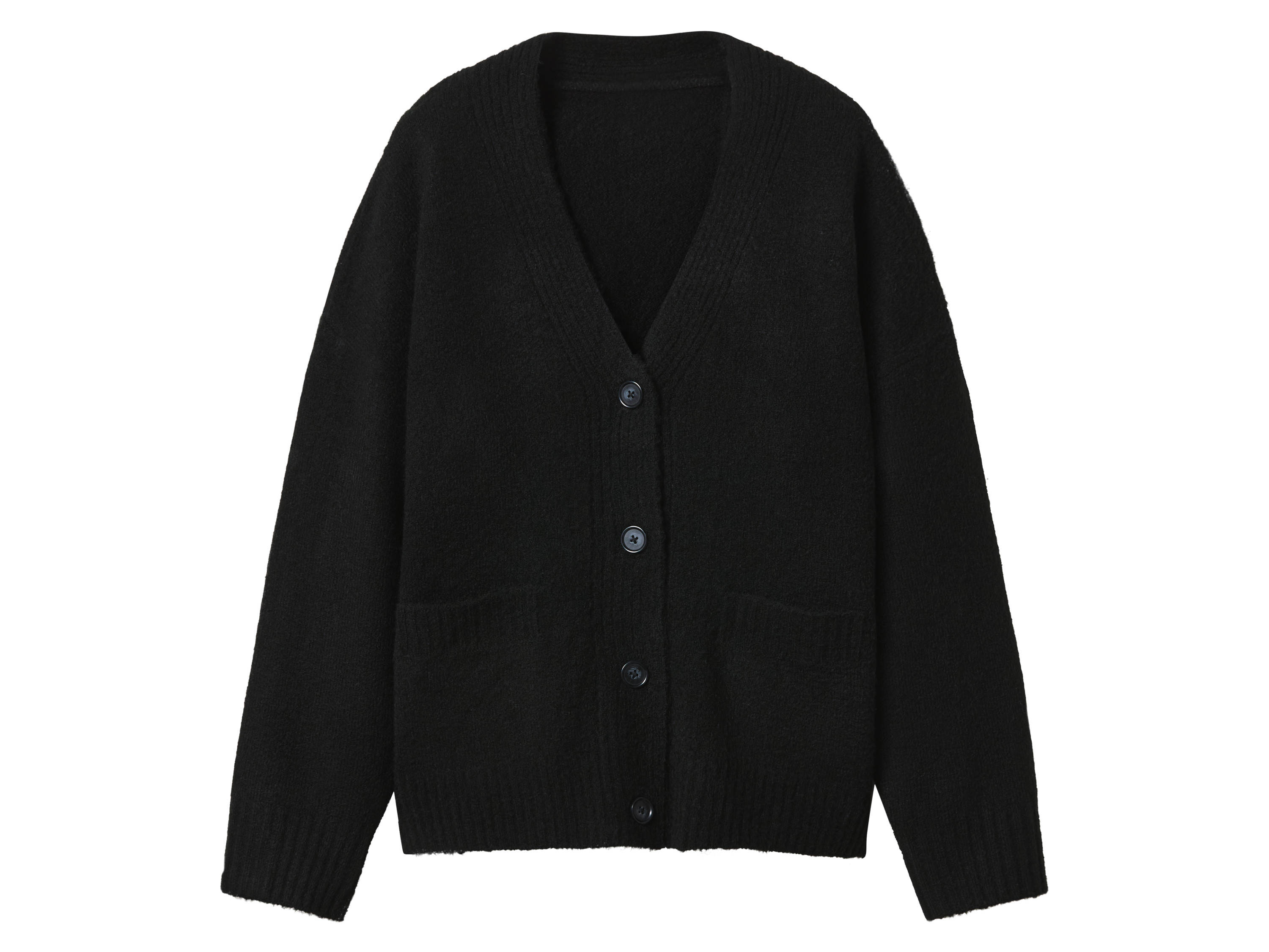 esmara® Kardigan damski (Czarny, L (44-46))