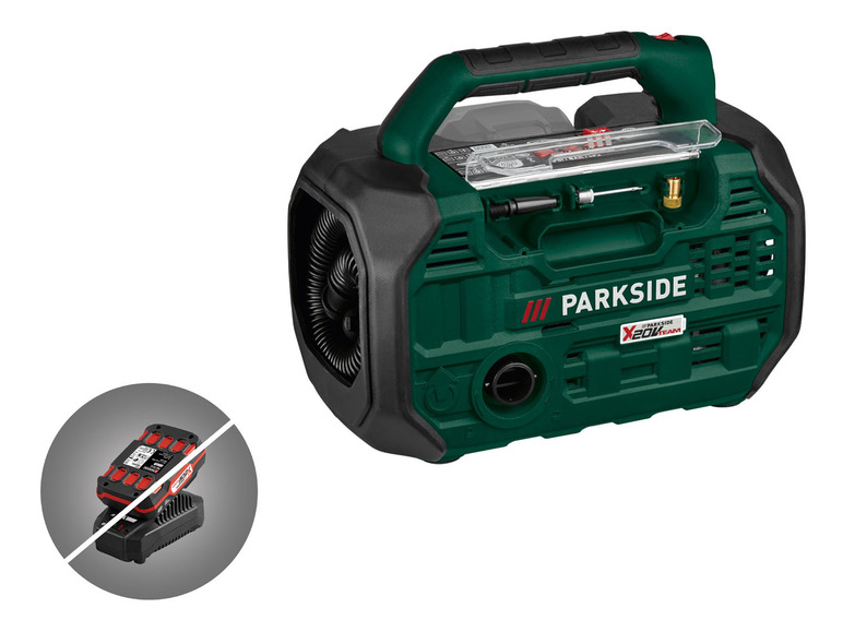 Pełny ekran: PARKSIDE Akumulatorowa sprężarka 20 V i pompka 2 w 1, PKA 20-Li B2 (bez akumulatora i ładowarki) - zdjęcie 2