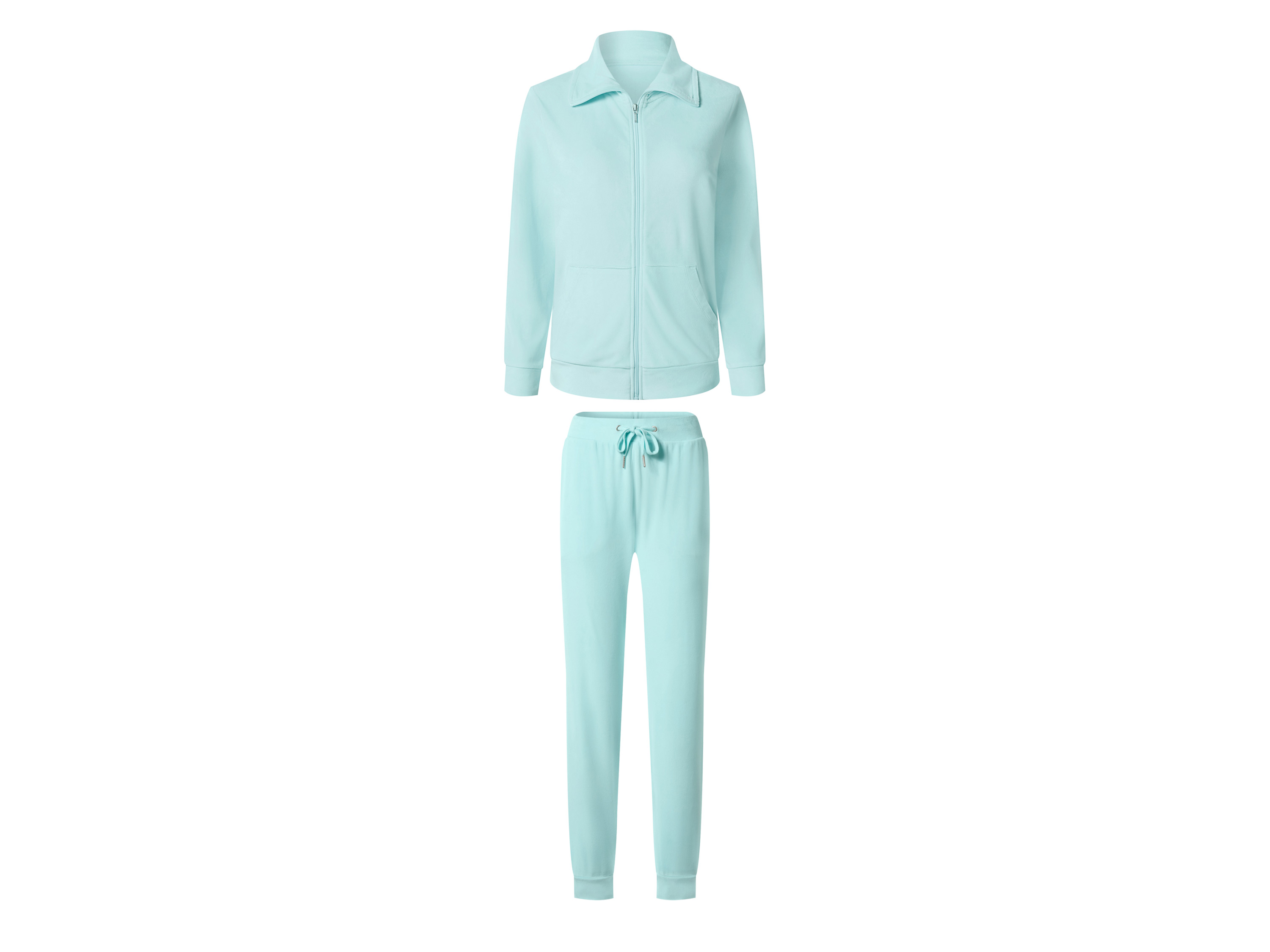 esmara® Dres welurowy damski (Niebieski, S (36-38))
